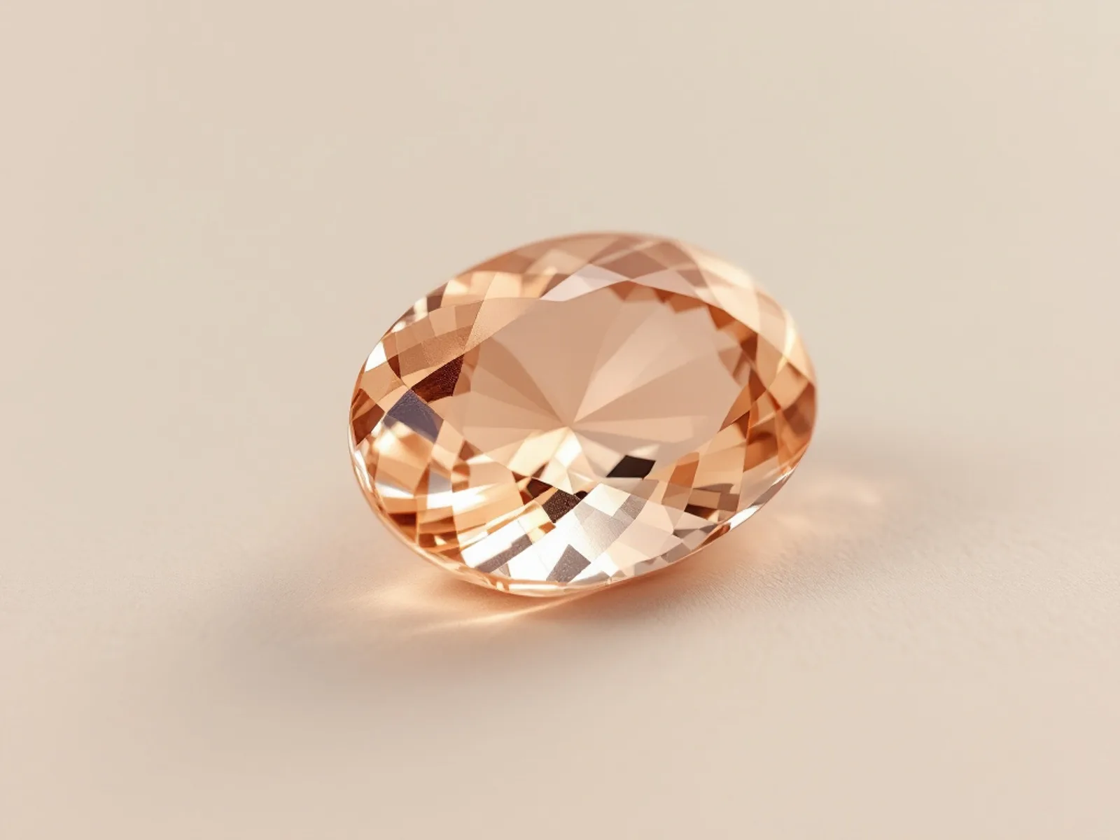 Loose morganite gemstones