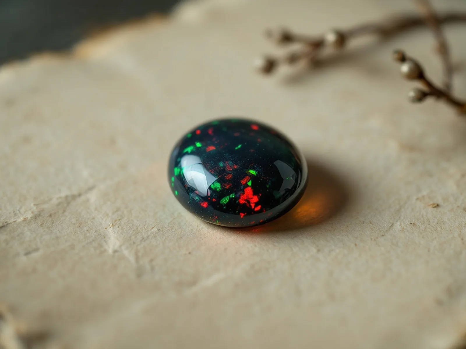 Loose opal gemstones