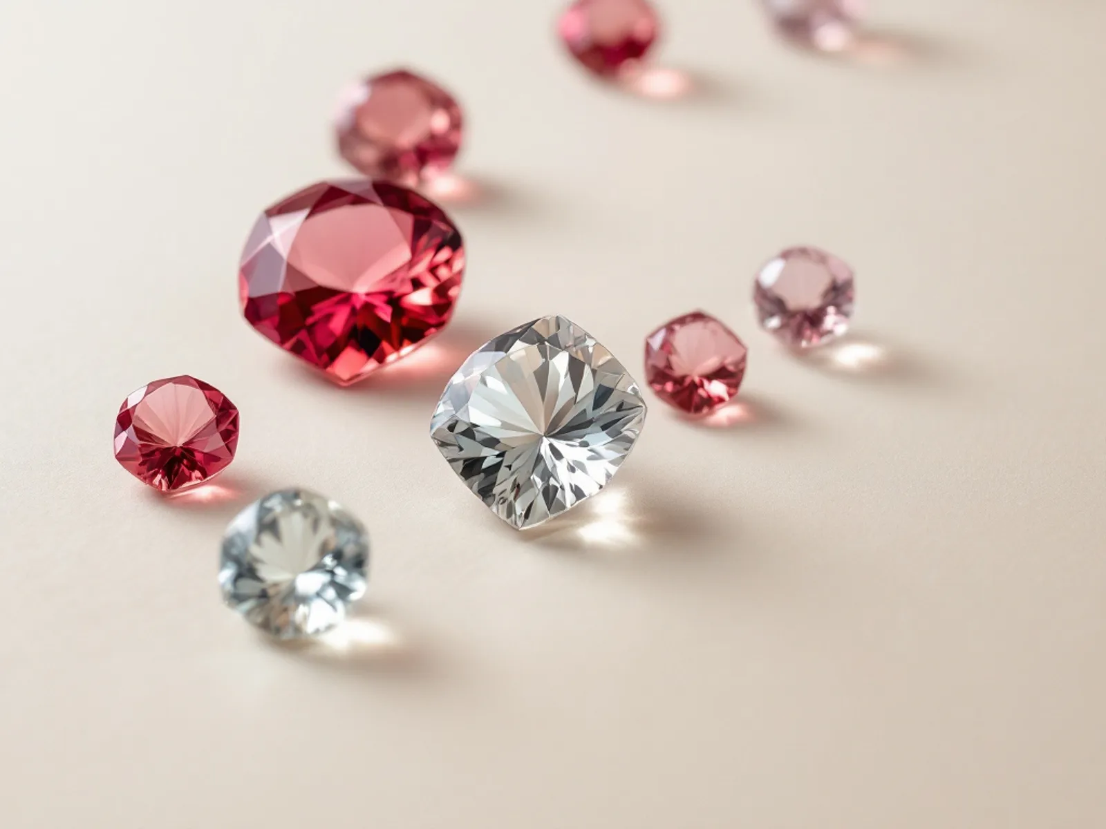 Loose spinel gemstones