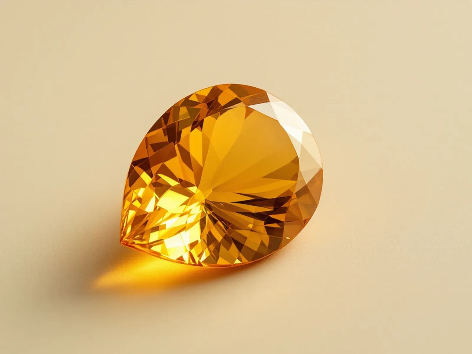 Loose topaz gemstones