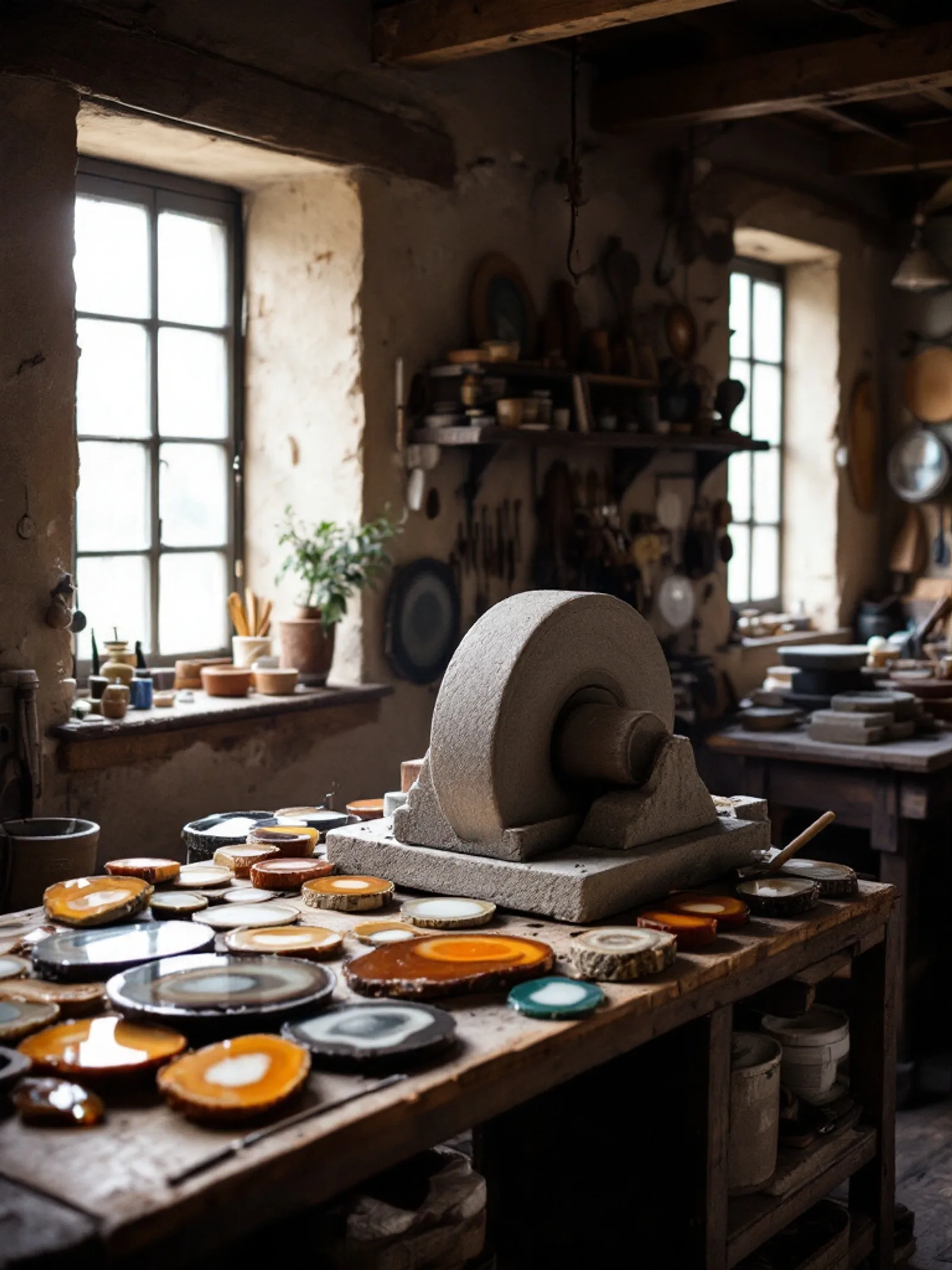 A lapidary workshop in Idar-Oberstein, Germany